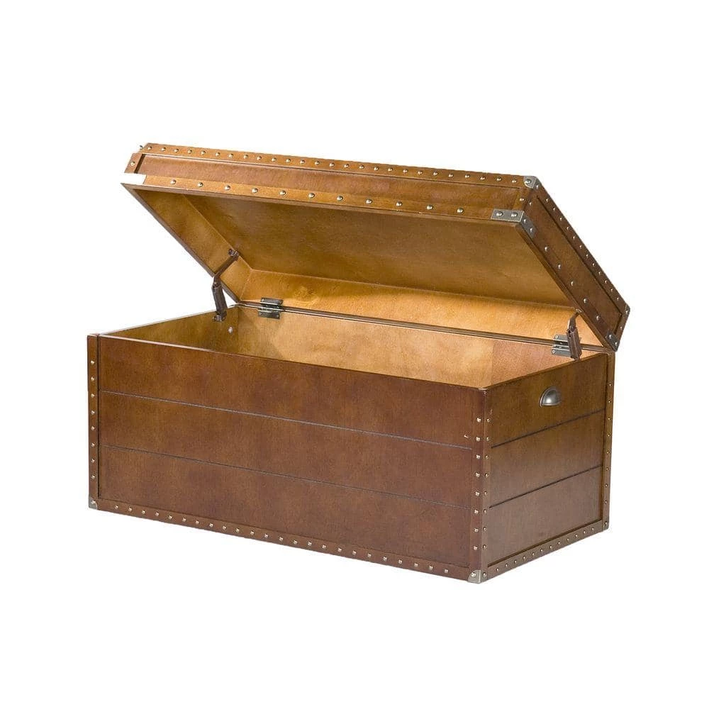 Harris Walnut Trunk by Southern Enterprises 6 Harris Walnut Trunk by Southern Enterprises - Image 4