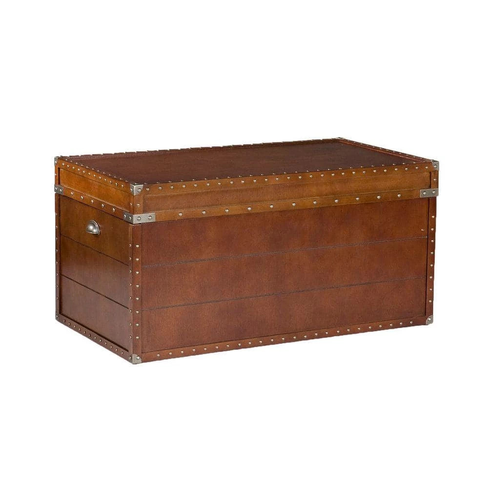Harris Walnut Trunk by Southern Enterprises 4 Harris Walnut Trunk by Southern Enterprises - Image 2