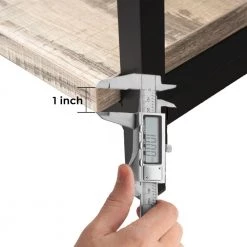 59 in. Retangular Walunt Color Manufactured Wood No Drawer Computer Desk with Storage Shelves by Huluwat -Southern Enterprises Sales walunt color huluwat computer desks xyd g glkdsk05 1f 1000