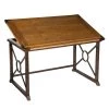 51.5 in. Rectangular Weathered Oak/Antique Brass Writing Desks with Adjustable Height by Southern Enterprises -Southern Enterprises Sales weathered oak antique brass southern enterprises writing desks hd865768 64 1000