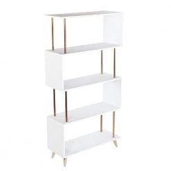 Ellan White and Champagne Asymmetrical Etagere by Southern Enterprises 17 Ellan White and Champagne Asymmetrical Etagere by Southern Enterprises -Southern Enterprises Sales white and champagne finish southern enterprises bookcases bookshelves hd530277 1f 1000