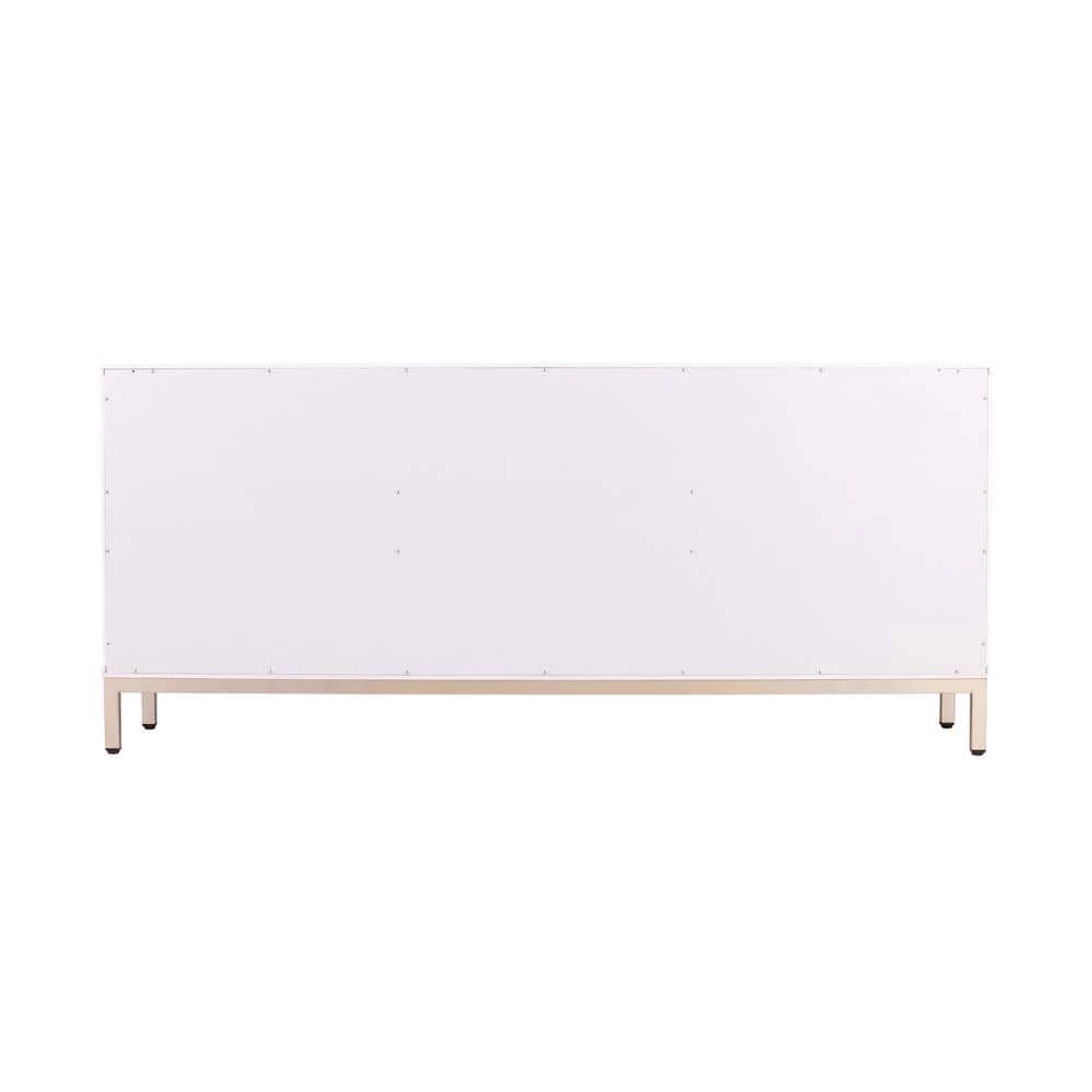 Tertia Antique White Accent Cabinet with 3-Doors by Southern Enterprises 6 Tertia Antique White Accent Cabinet with 3-Doors by Southern Enterprises - Image 4