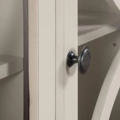 White Accent Storage Wooden Cabinet with Adjustable Shelf by Huluwat -Southern Enterprises Sales white huluwat accent cabinets dj tc wf283713aak 4f 1000