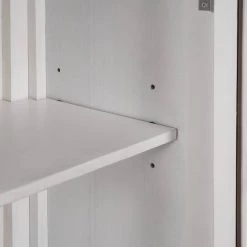 White Accent Storage Wooden Cabinet with Decorative Transparent Door by Huluwat -Southern Enterprises Sales white huluwat accent cabinets dj tc wf284793aak 1f 1000