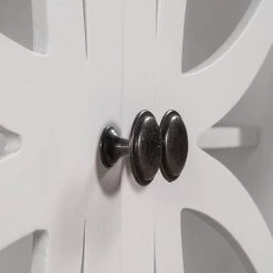 White Accent Storage Wooden Cabinet with Decorative Transparent Door by Huluwat -Southern Enterprises Sales white huluwat accent cabinets dj tc wf284793aak 44 1000