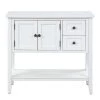 36 in. White Modern Rectangle Wood Console Table with 2-Drawers, 1 Cabinet and 1 Shelf by Huluwat 2 36 in. White Modern Rectangle Wood Console Table with 2-Drawers, 1 Cabinet and 1 Shelf by Huluwat -Southern Enterprises Sales white huluwat console tables dj tc wf281041aak 64 1000