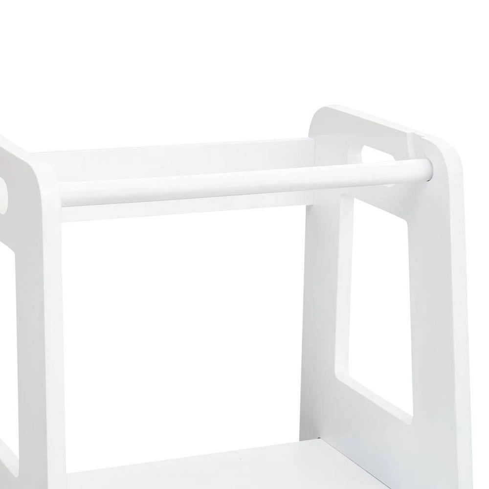 White MDF Child Step Stool with Adjustable Standing Platform (Set of 1) by Huluwat 7 White MDF Child Step Stool with Adjustable Standing Platform (Set of 1) by Huluwat - Image 5