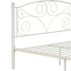 White Full Size Metal Platform Bed Frame by Huluwat 14 White Full Size Metal Platform Bed Frame by Huluwat -Southern Enterprises Sales white huluwat platform beds dj tc w31136107 4f 1000