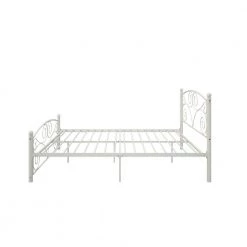 White Full Size Metal Platform Bed Frame by Huluwat 17 White Full Size Metal Platform Bed Frame by Huluwat -Southern Enterprises Sales white huluwat platform beds dj tc w31136107 fa 1000
