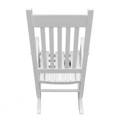 White Populus Wood Porch Rocker Chair by Huluwat -Southern Enterprises Sales white huluwat rockers gliders ottomans dj tc w49520603 1f 1000