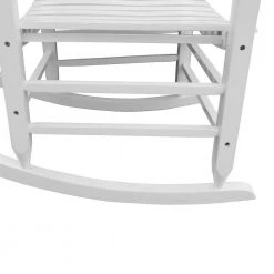 White Populus Wood Porch Rocker Chair by Huluwat -Southern Enterprises Sales white huluwat rockers gliders ottomans dj tc w49520603 44 1000
