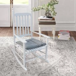 White Populus Wood Porch Rocker Chair by Huluwat 17 White Populus Wood Porch Rocker Chair by Huluwat -Southern Enterprises Sales white huluwat rockers gliders ottomans dj tc w49520605 76 1000