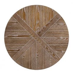 Stilson 32 in. Distressed Gray/White-Limed Burnt Oak Medium Round Wood Coffee Table with Casters by Southern Enterprises -Southern Enterprises Sales white limed burnt oak and distressed gray finish southern enterprises coffee tables hd598871 a0 1000