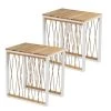 Wallmond 16 in. Natural Rectangle Wood End Table with 2-Pieces by Southern Enterprises -Southern Enterprises Sales white natural southern enterprises end side tables hd387239 64 1000