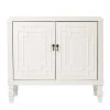 Tropman White Antique Accent Cabinet with Double-Doors by Southern Enterprises -Southern Enterprises Sales white southern enterprises accent cabinets hd387307 64 1000