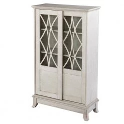 Bocking White Accent Cabinet with Sliding Door by Southern Enterprises