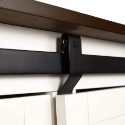 Leake White Kitchen Cart with Barn Door by Southern Enterprises 20 Leake White Kitchen Cart with Barn Door by Southern Enterprises -Southern Enterprises Sales white southern enterprises kitchen carts hd391359 4f 1000