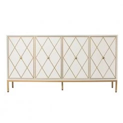 Marradi White Sideboard Cabinet with Storage by Southern Enterprises