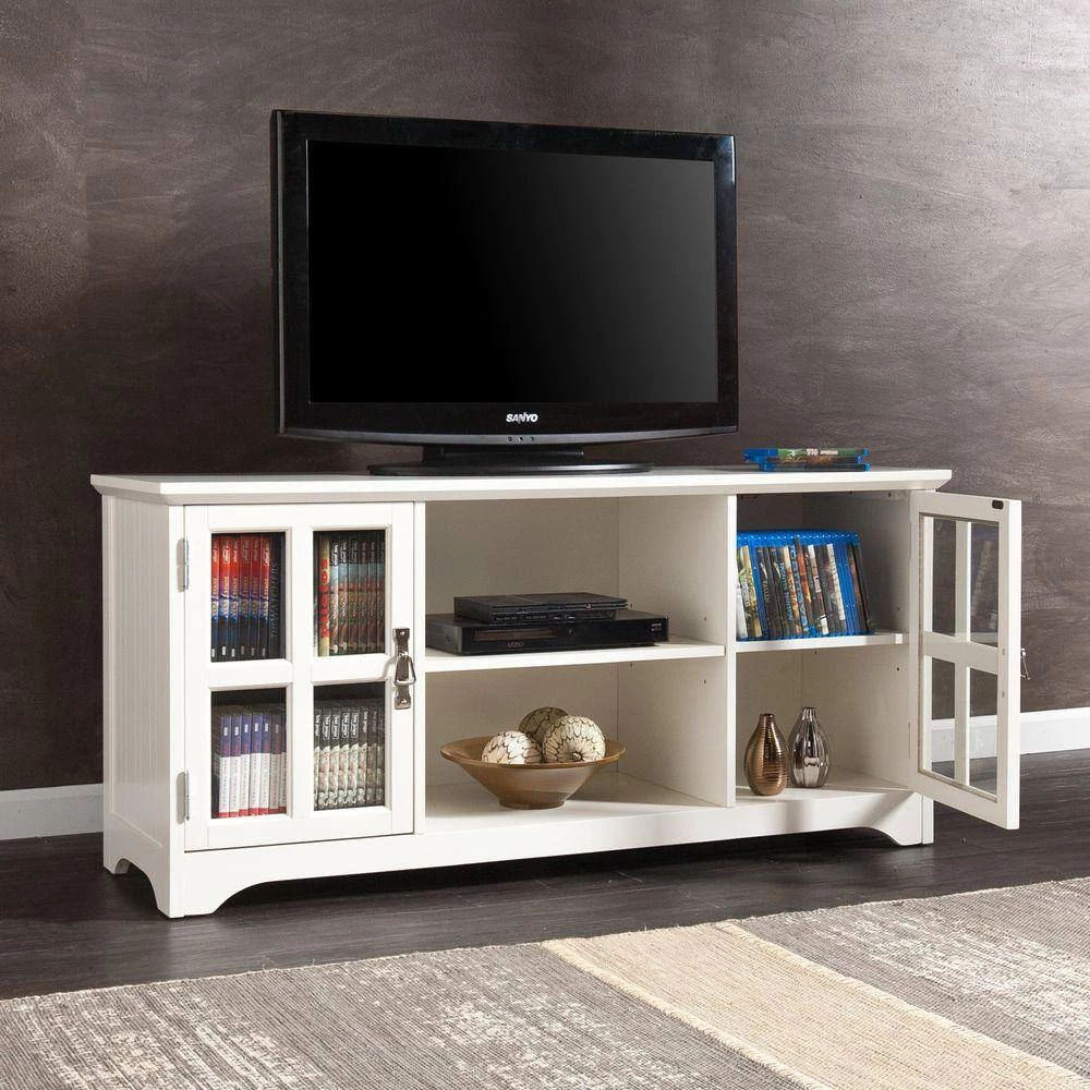 Parnell White Storage Entertainment Center by Southern Enterprises 7 Parnell White Storage Entertainment Center by Southern Enterprises - Image 5