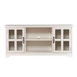 Parnell White Storage Entertainment Center by Southern Enterprises