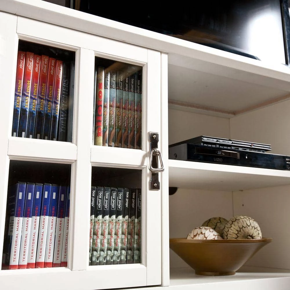 Parnell White Storage Entertainment Center by Southern Enterprises 5 Parnell White Storage Entertainment Center by Southern Enterprises - Image 3