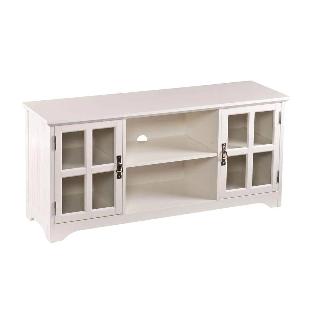 Parnell White Storage Entertainment Center by Southern Enterprises 4 Parnell White Storage Entertainment Center by Southern Enterprises - Image 2