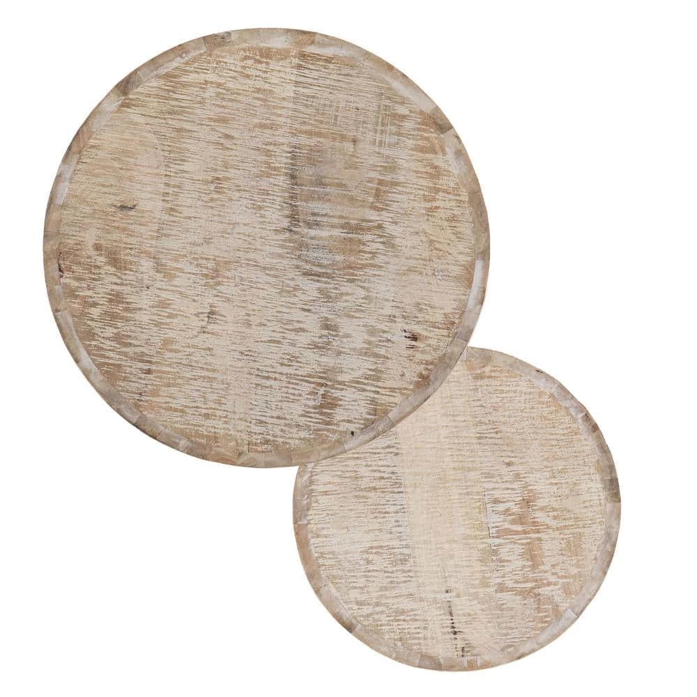 Jaysend Whitewashed Wood Nesting Side Table Set 2-Pieces by Southern Enterprises 5 Jaysend Whitewashed Wood Nesting Side Table Set 2-Pieces by Southern Enterprises - Image 3