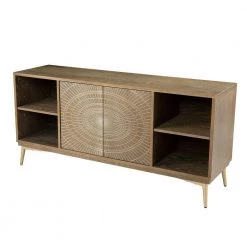 Carlton 56 in. Whitewashed Wood TV Stand Fits TV's up to 54 in. by Southern Enterprises