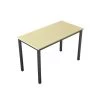 47 in. Rectangular Yellow Particleboard No Drawer Computer Desk with Metal Table Legs by Huluwat -Southern Enterprises Sales yellow huluwat computer desks jh tc de20247bkoa 64 1000